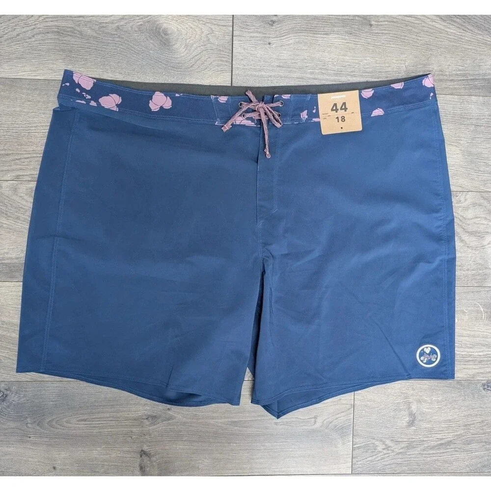 Patagonia Men's Boardshorts Sz 44 Hydropeak Swim Trunk Surf Tidepool Blue